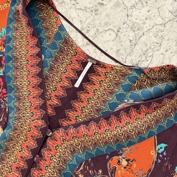 Free people catch me if you can blouse jacket kimono XS Artsy Festival Boho - Picture 7 of 10